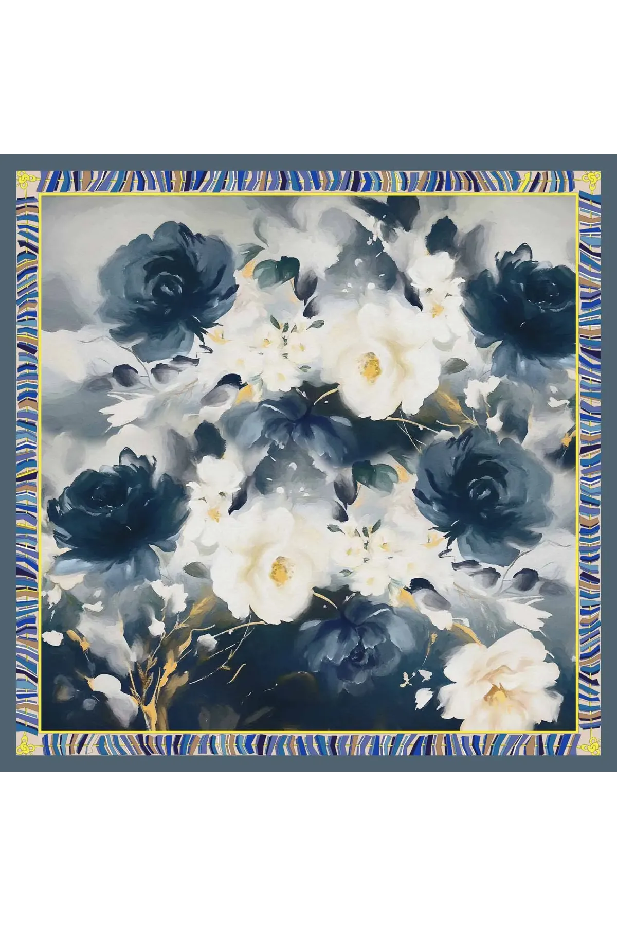 Foulard carré en soie 65X65