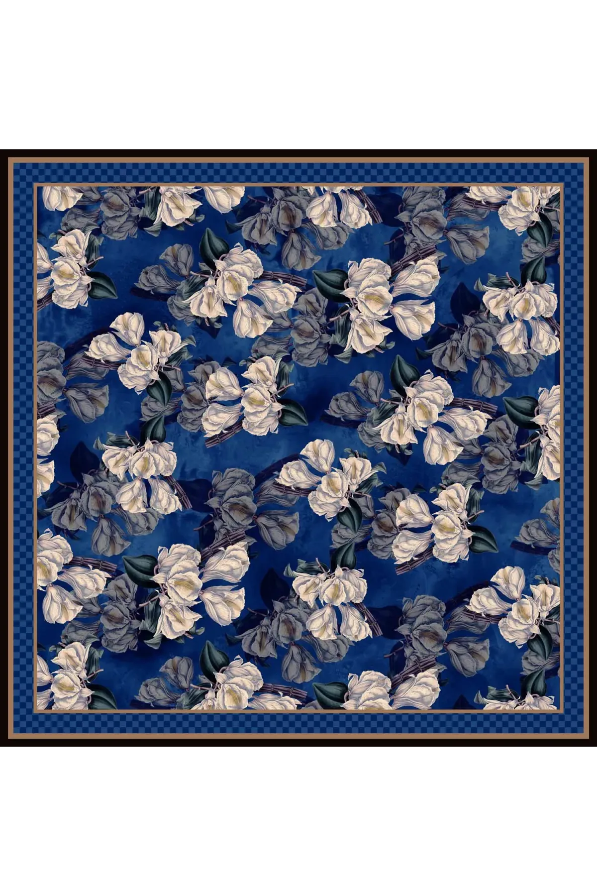 Foulard carré en soie 90x90