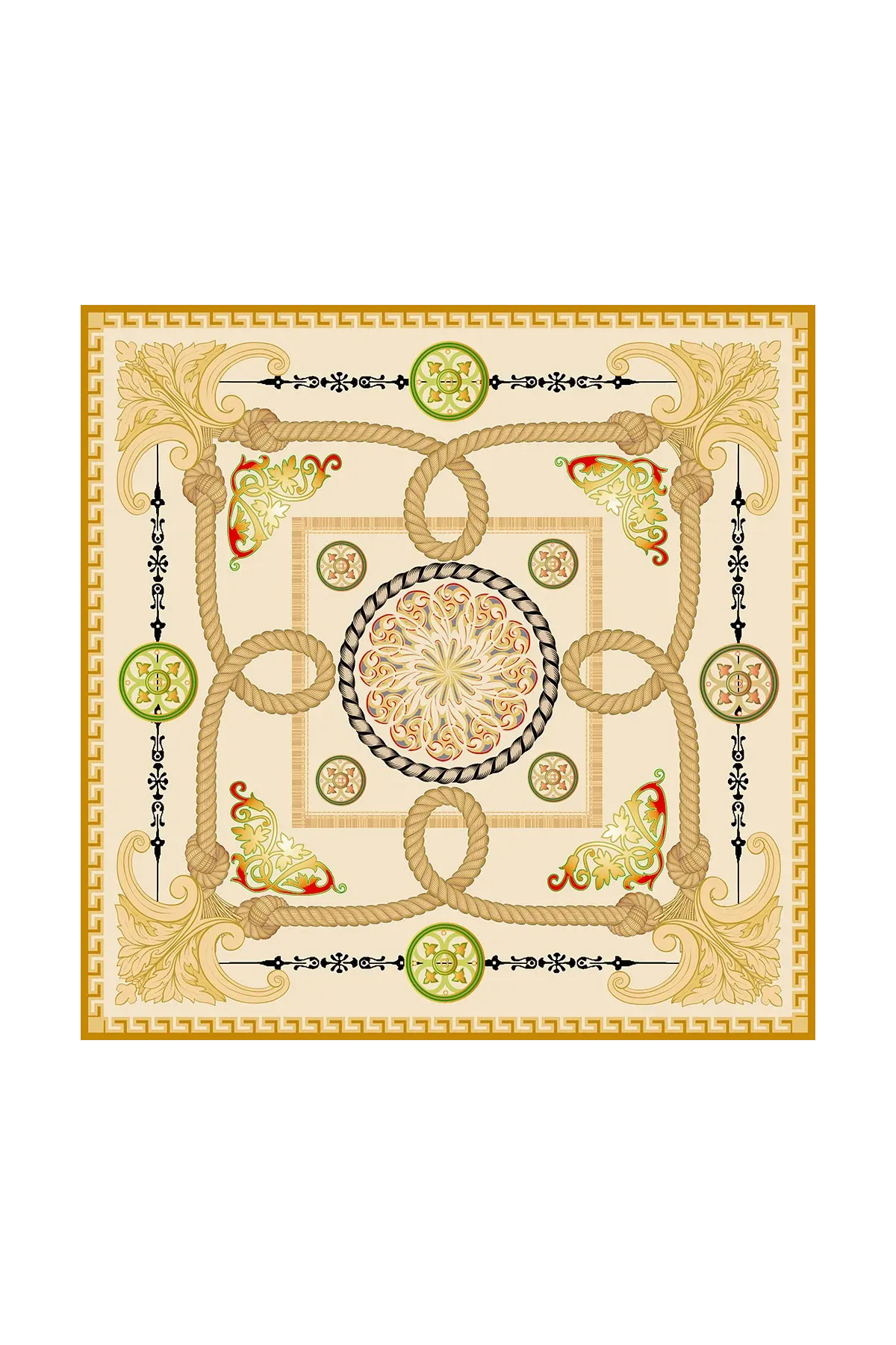 Foulard carré en soie 90x90