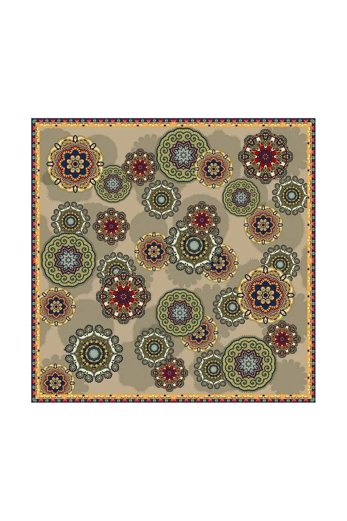 Foulard carré en soie 130X130